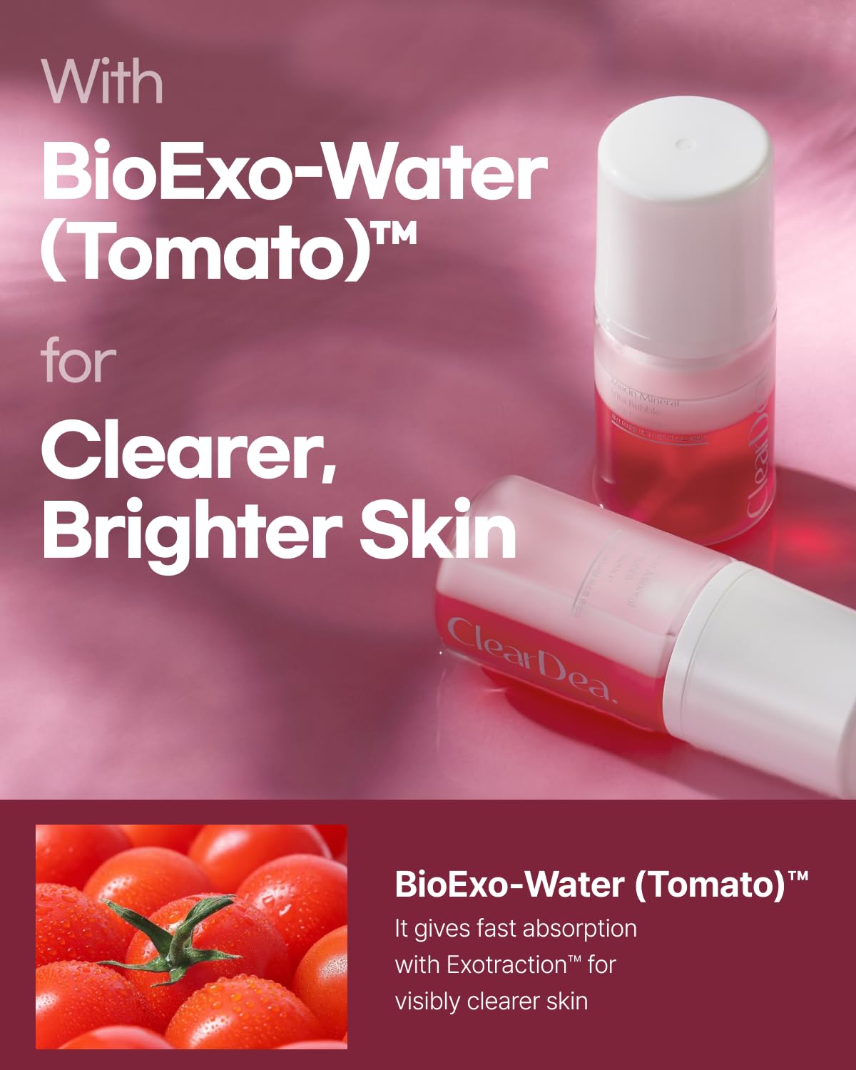 ClearDea Mucin Mineral Vita Bubble First Essence Duo with Micro-Bubble Formula and 2-in-1 Toner Serum, Korean Beauty for Glass Skincare, 60 ml x 2 – Hydrating Firming Cream, Best Glow Up Essentials