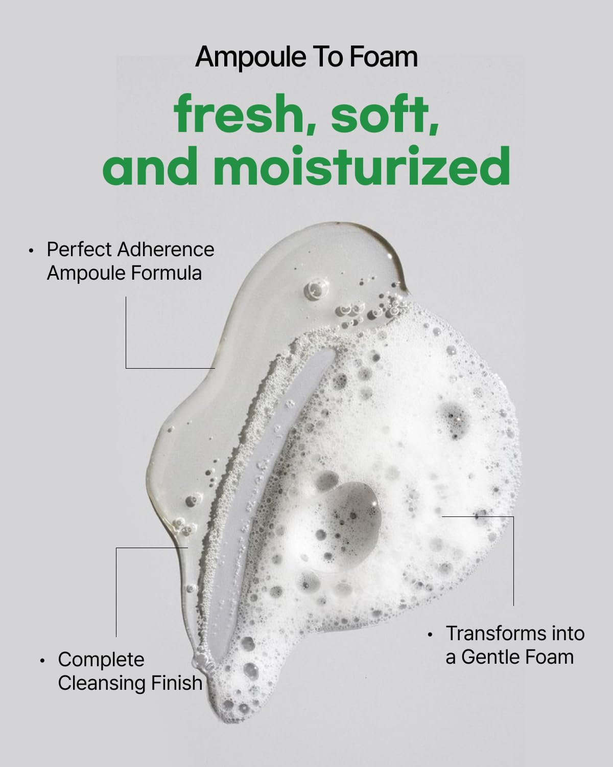 ClearDea Minari Ampoule Cleanser for Face – K-Beauty Korean Water Parsley & Kakadu Plum Extracts, Hydrating & Gentle Daily Facial Cleanser, 70ml/2.36 oz