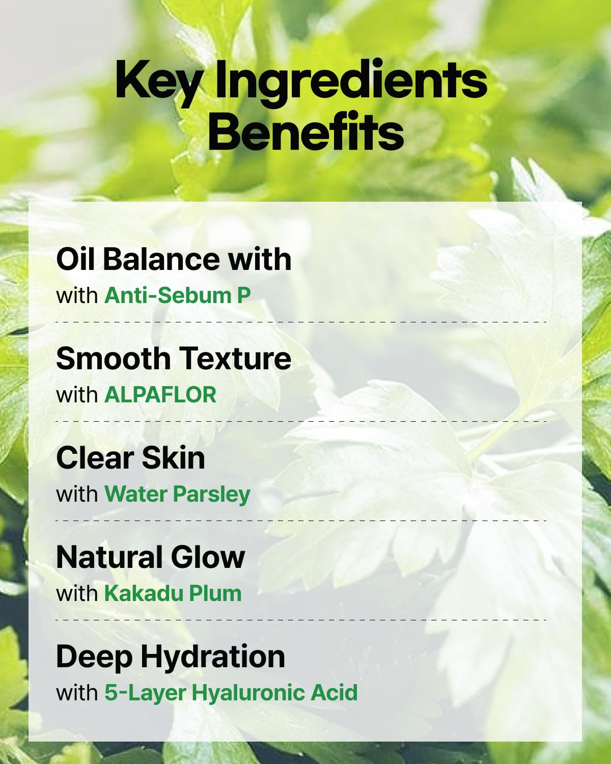 ClearDea Minari Ampoule Cleanser for Face – K-Beauty Korean Water Parsley & Kakadu Plum Extracts, Hydrating & Gentle Daily Facial Cleanser, 70ml/2.36 oz